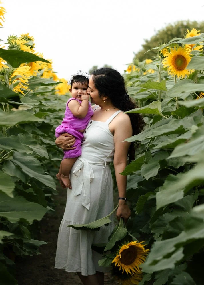 Golden Hour & Sunflowers Family Portraits