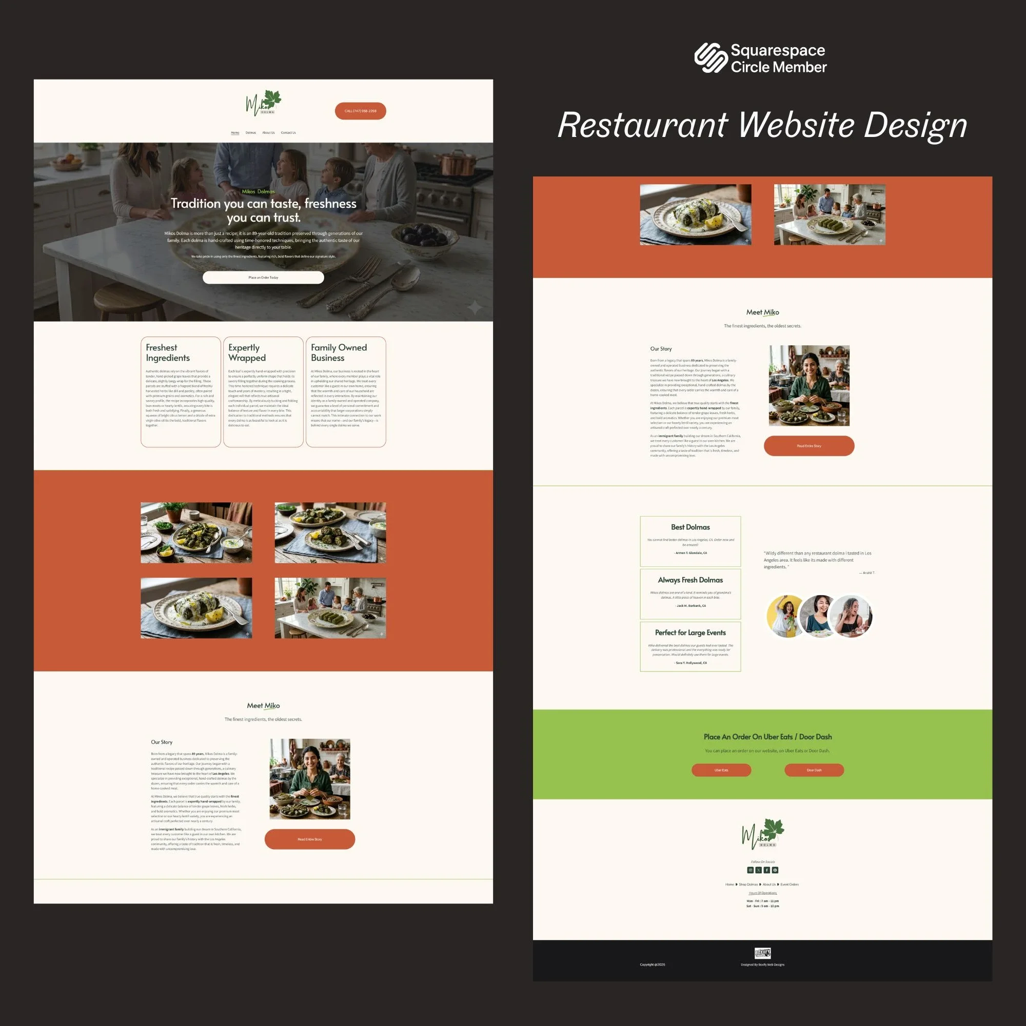 Restuarant Website Design