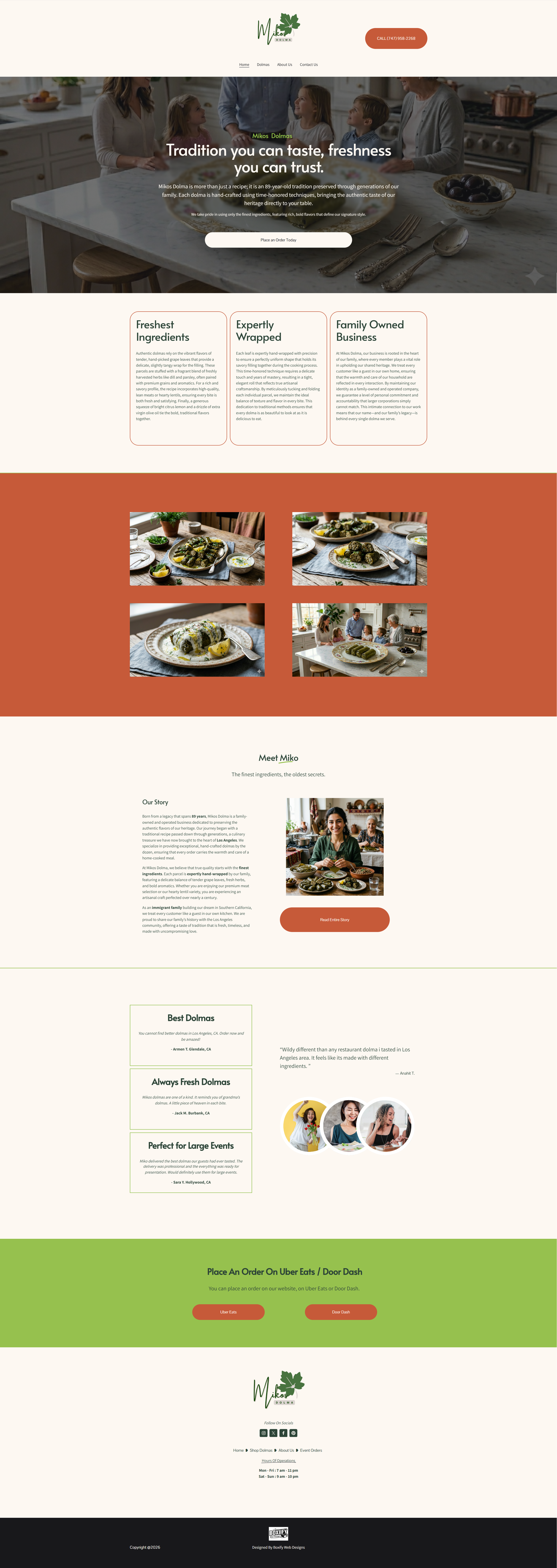 Squarespace Web Designers For Restaurants
