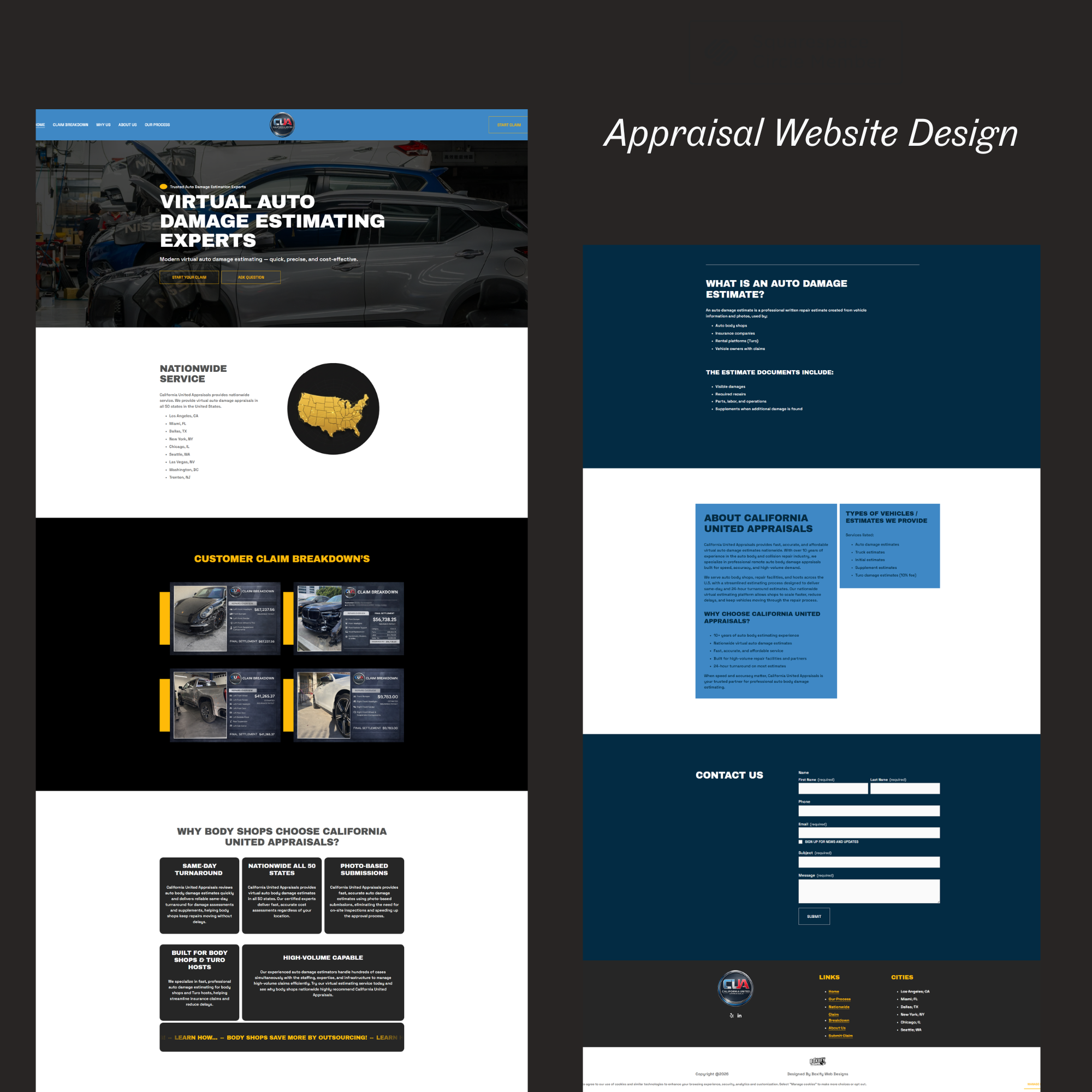 Auto Appraisal Web Designer