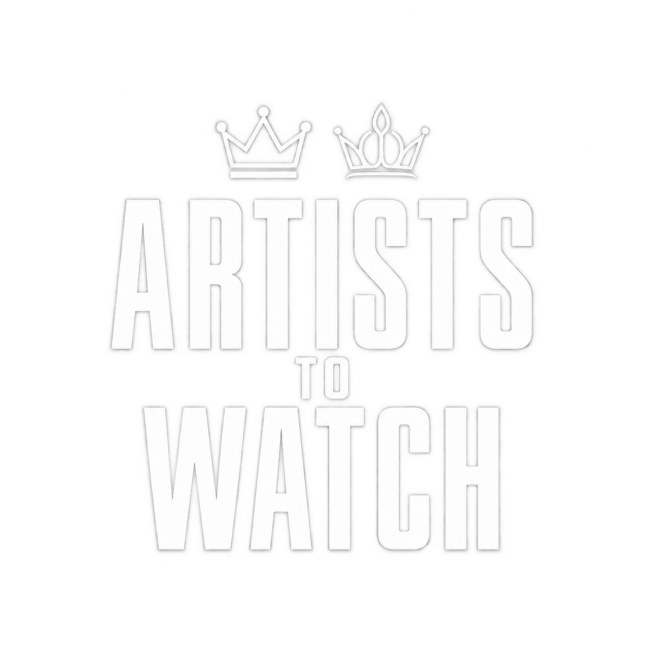 Artists to Watch logo with king and queen crowns