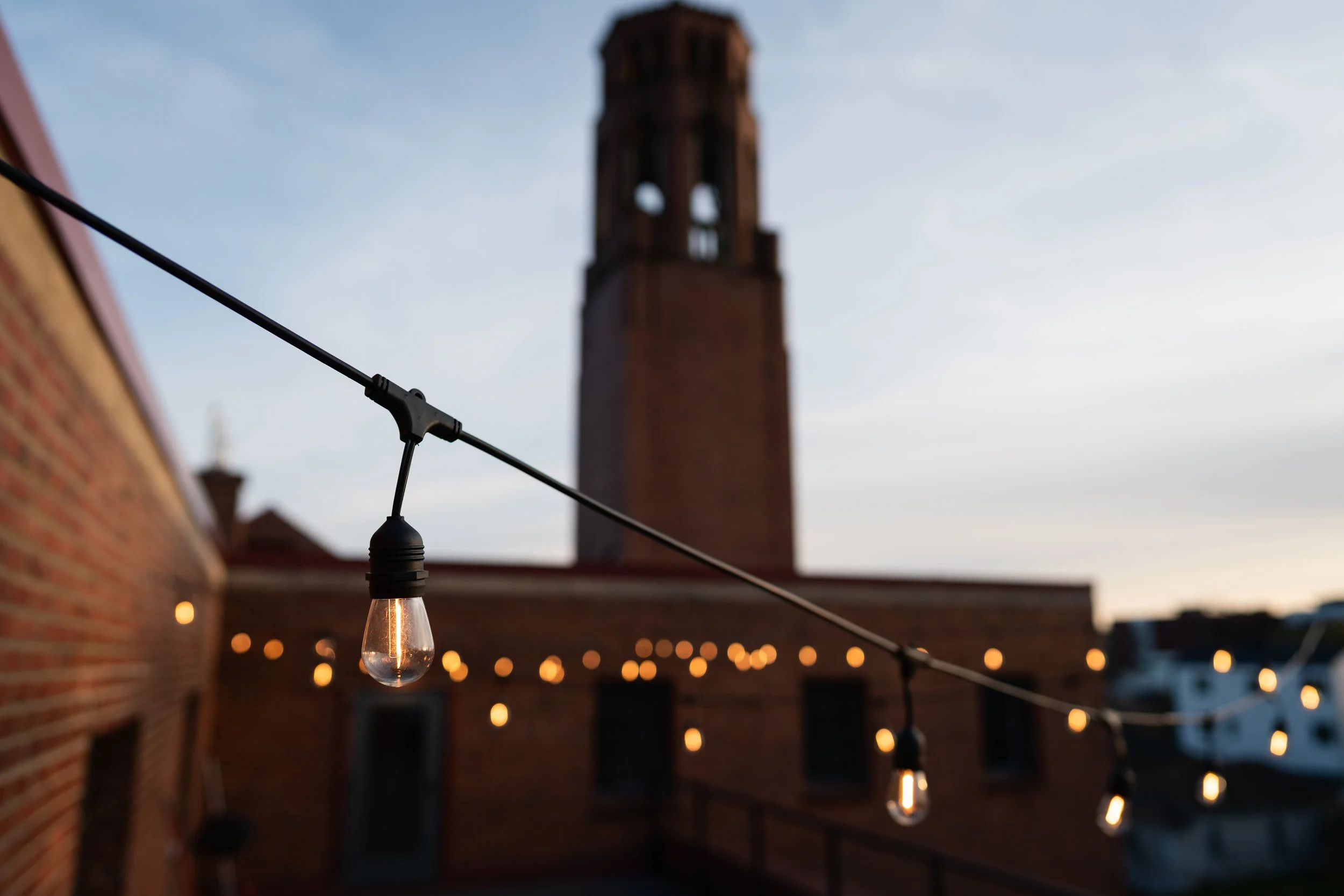 Bell Tower and Party Lights