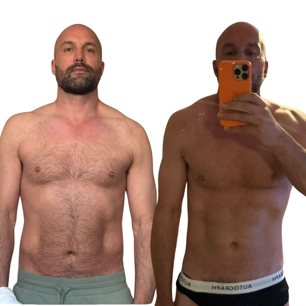 Mike before and after