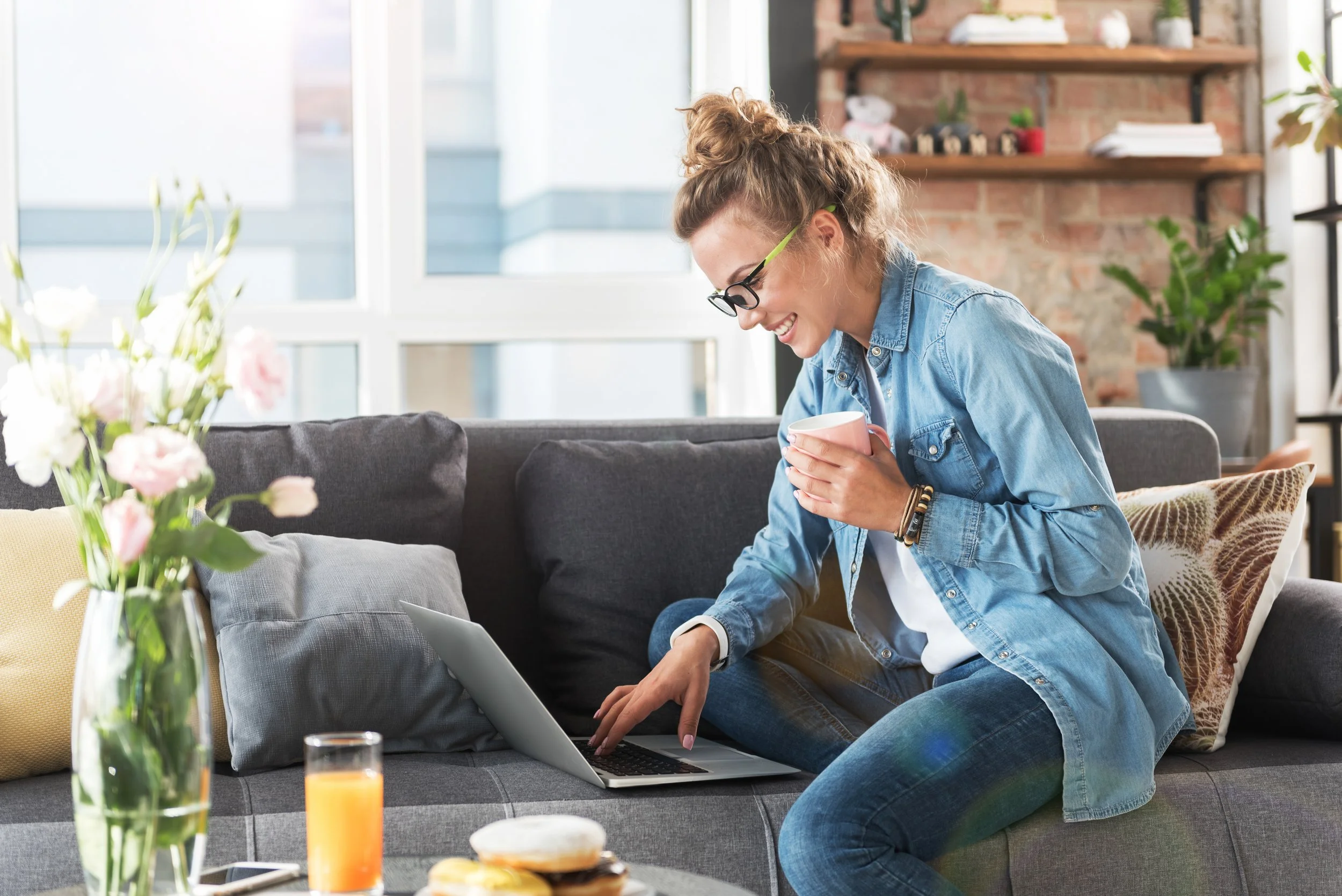 Relaxing in a clean home