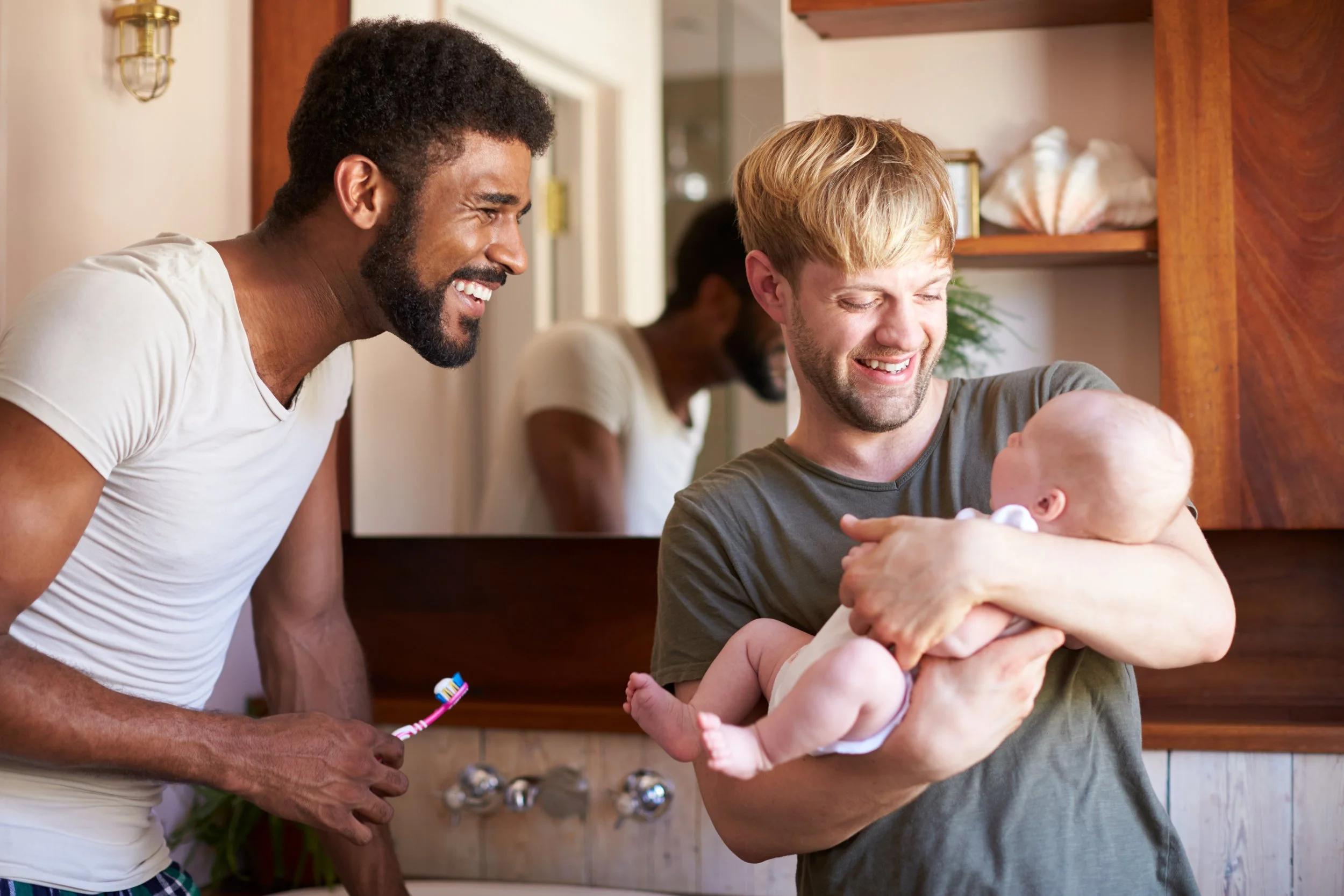 Family enjoying a clean home