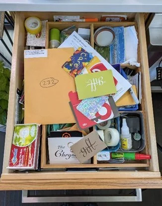 Refresh — before: a messy junk drawer