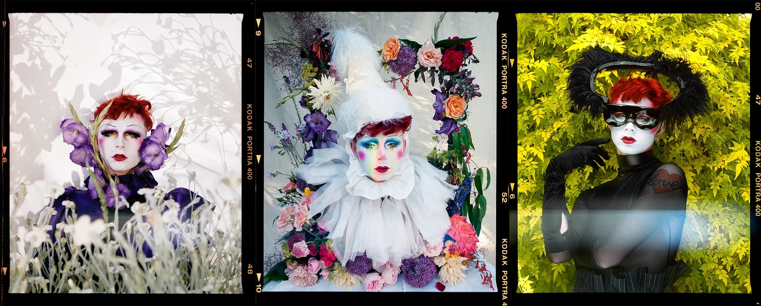 Drag and performer portrait photography by Tilt Your Head, London