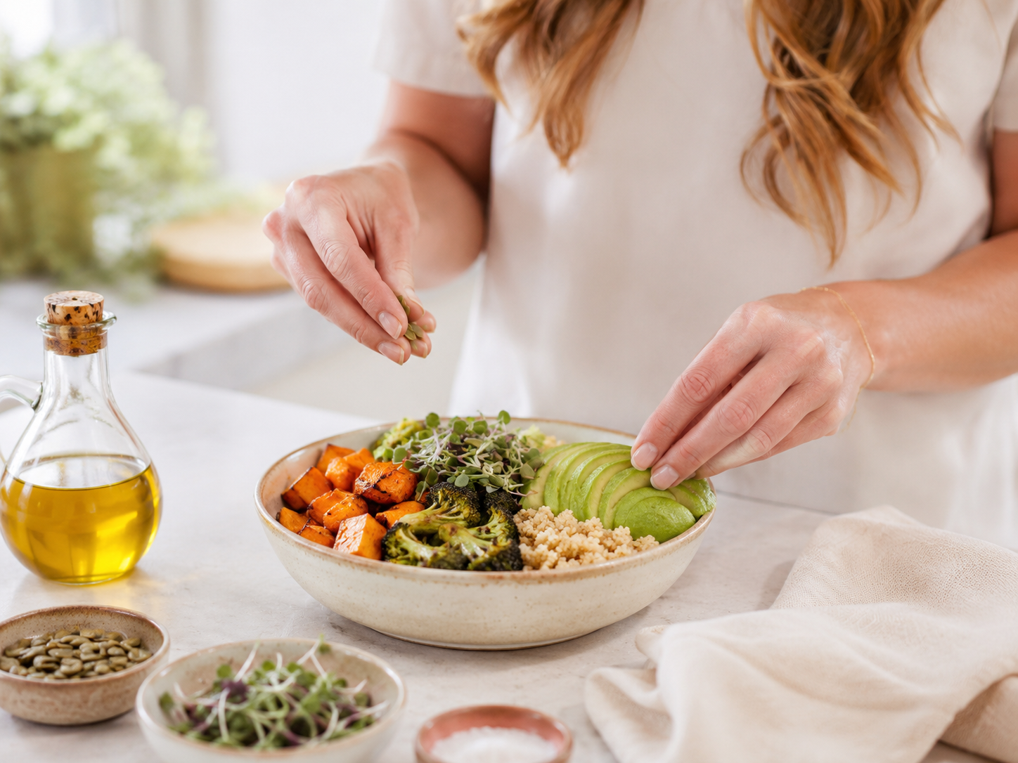 Preparing a balanced, nutrient-dense meal