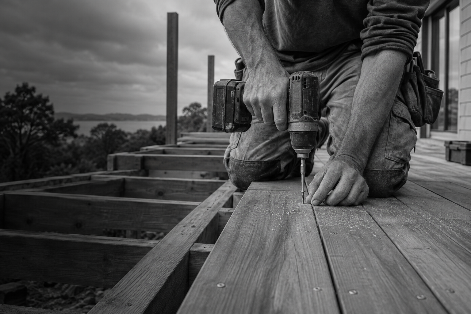 Illustrative image of deck carpentry