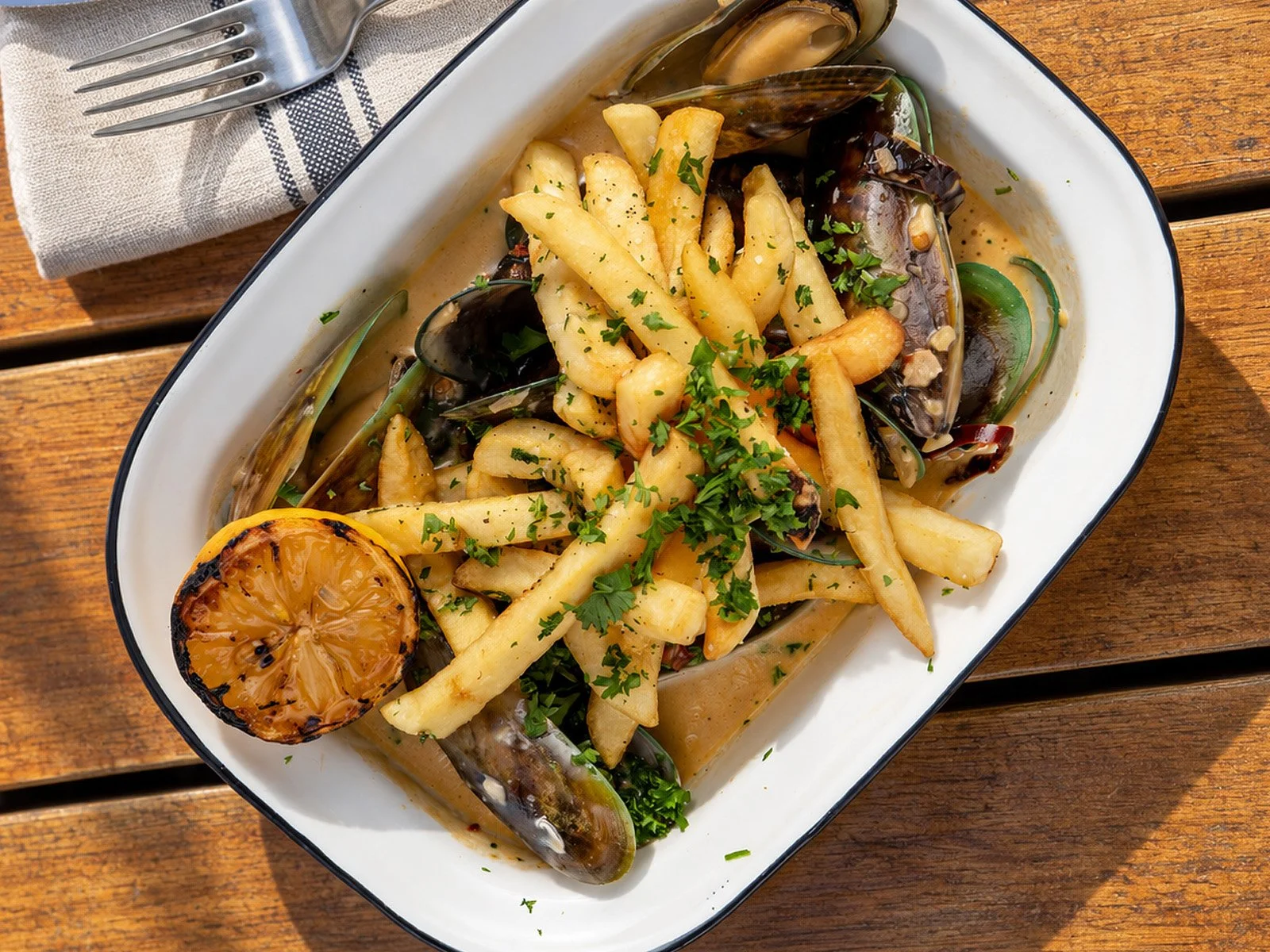 Brunch dish served at Gaucho Beach