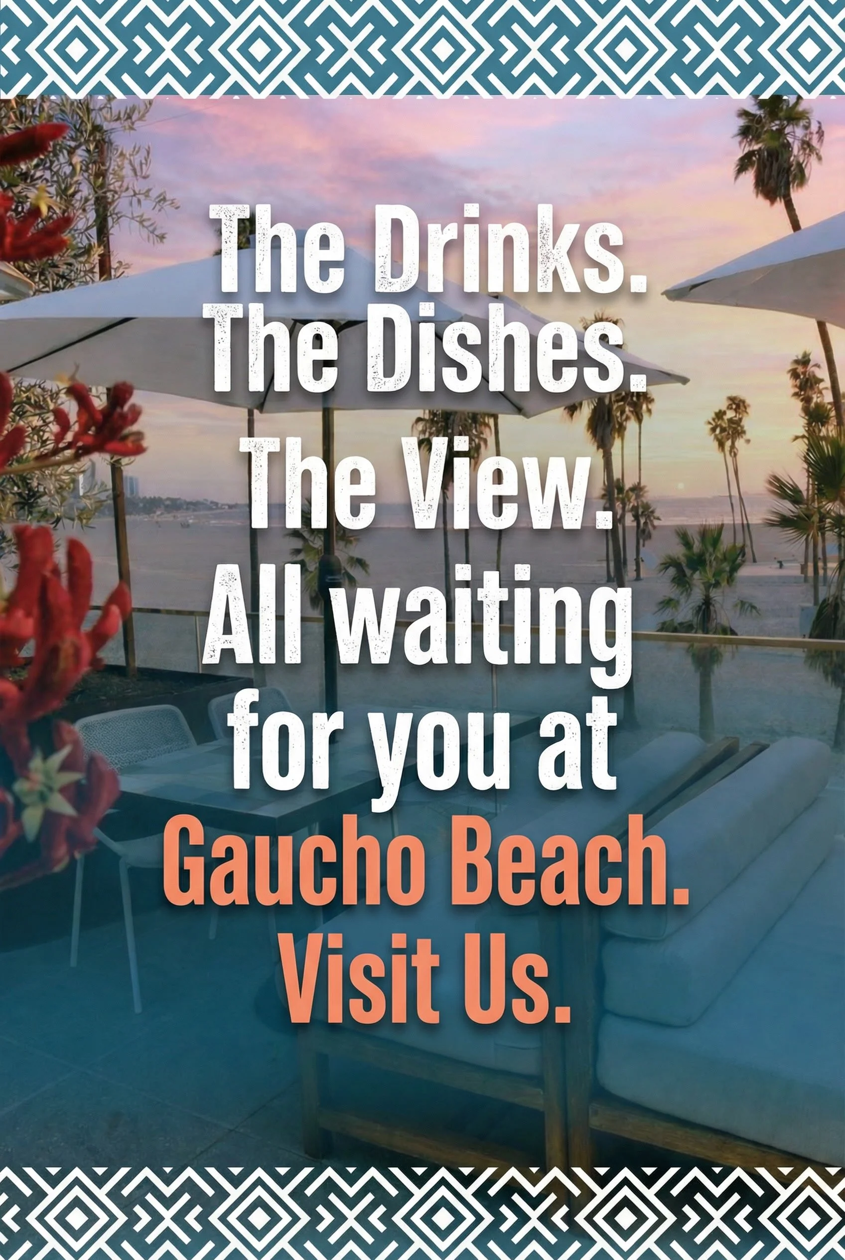 The Drinks. The Dishes. The View.