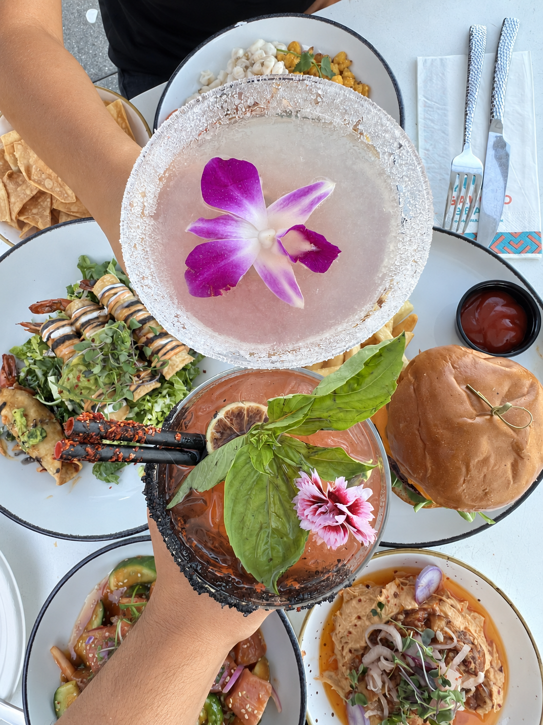Brunch dishes and handcrafted cocktails served at Gaucho Beach in Long Beach