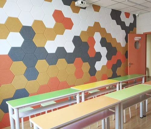 Zidni akusticni panel u obliku hexagona-savrsen za kombinovanje raznih boja