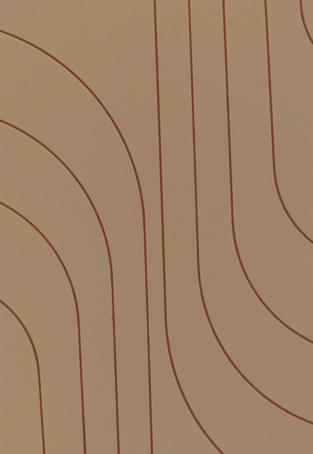 Bež braon curve panel iz bliza.