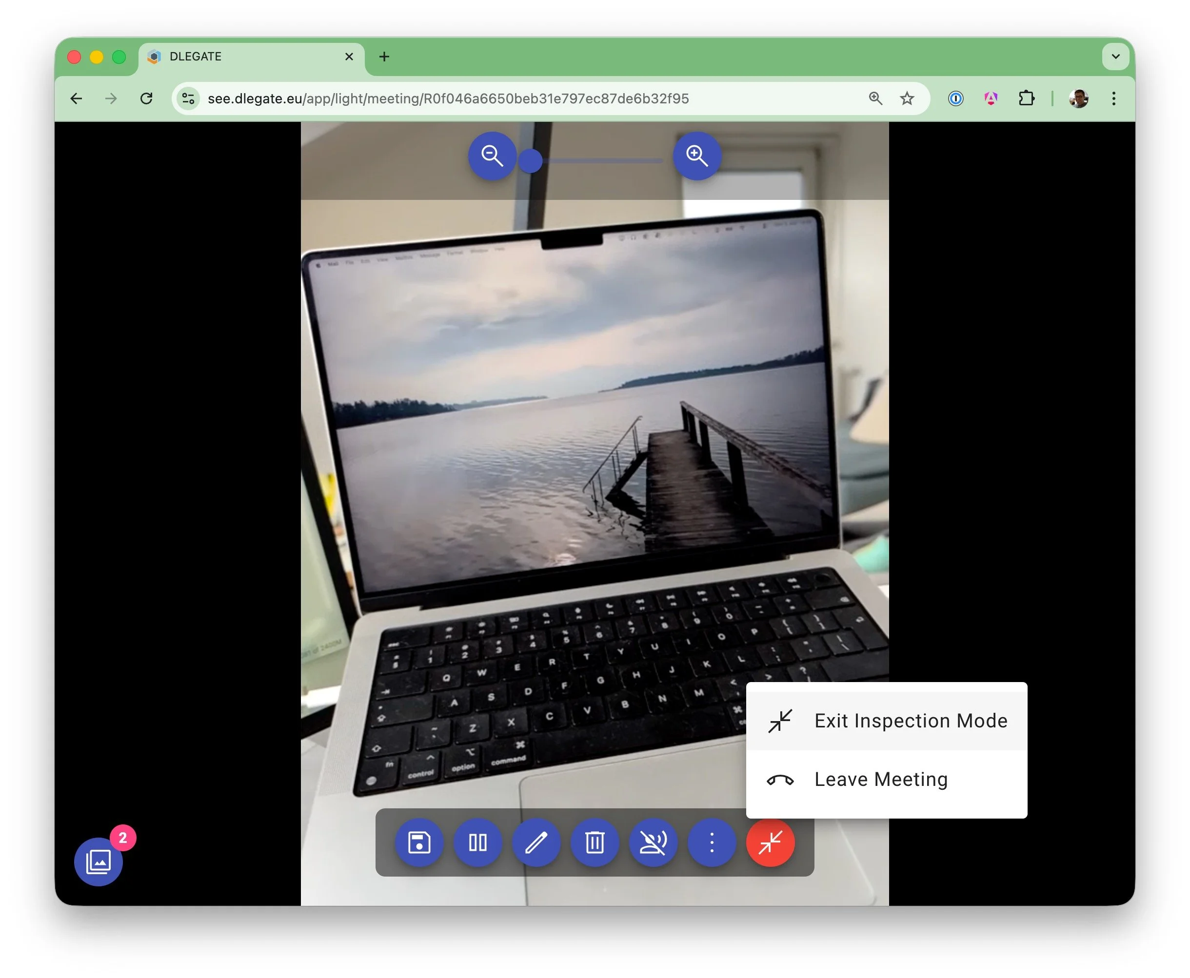 DLEGATE video session - end meeting