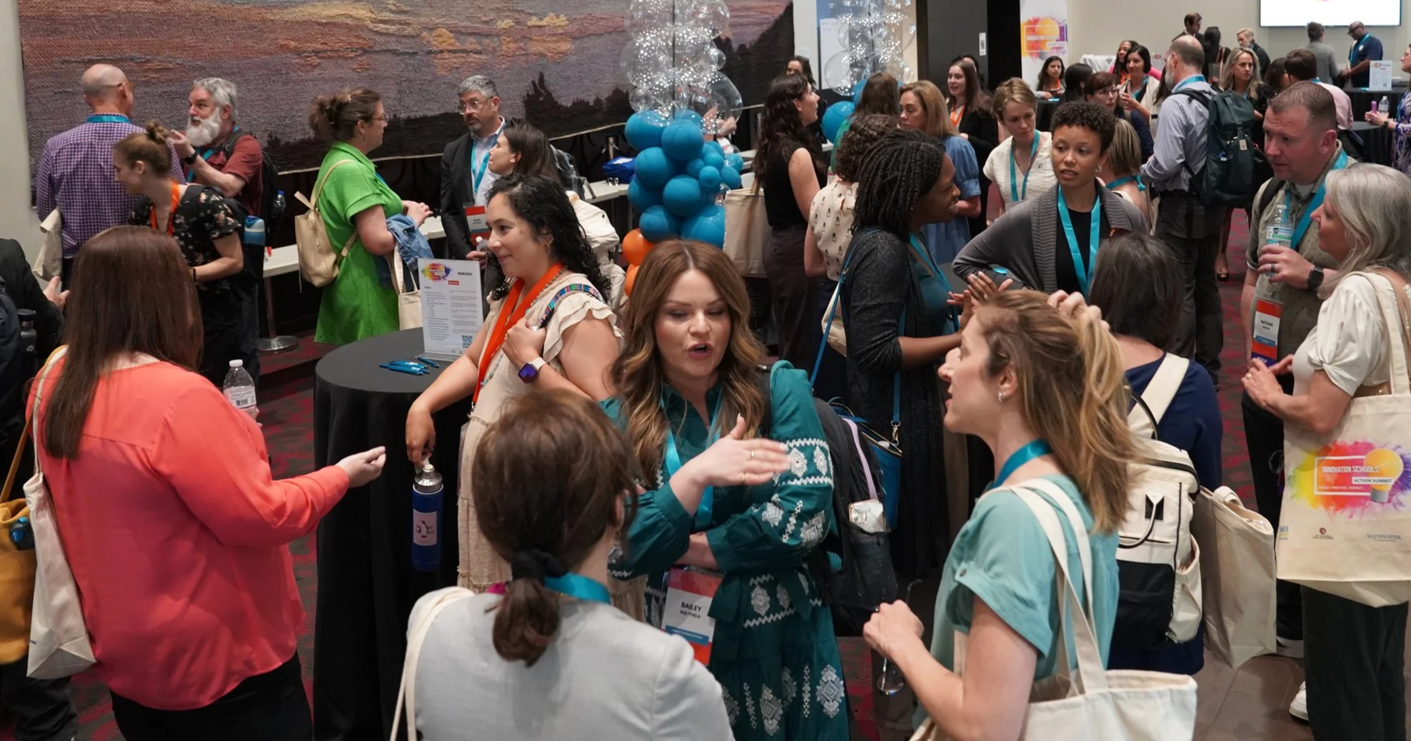 Attendees connecting at the Innovation Schools Action Summit