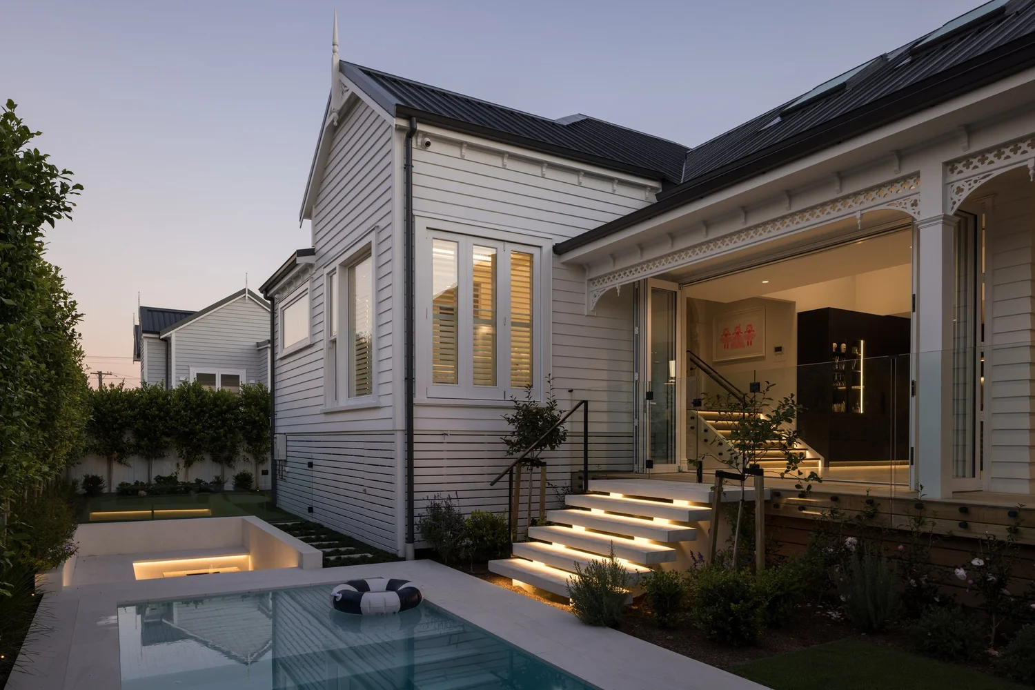 Open-plan living and extension renovation Auckland