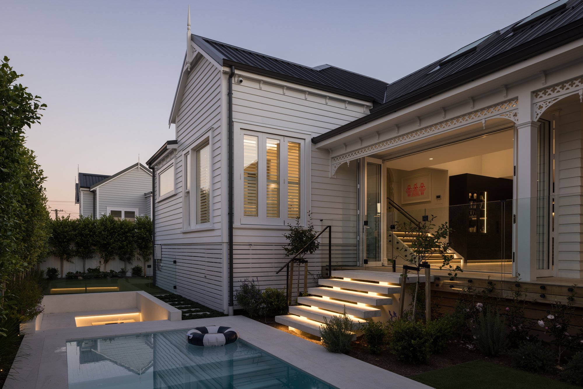Home extension with indoor-outdoor living in Auckland by Key Interiors