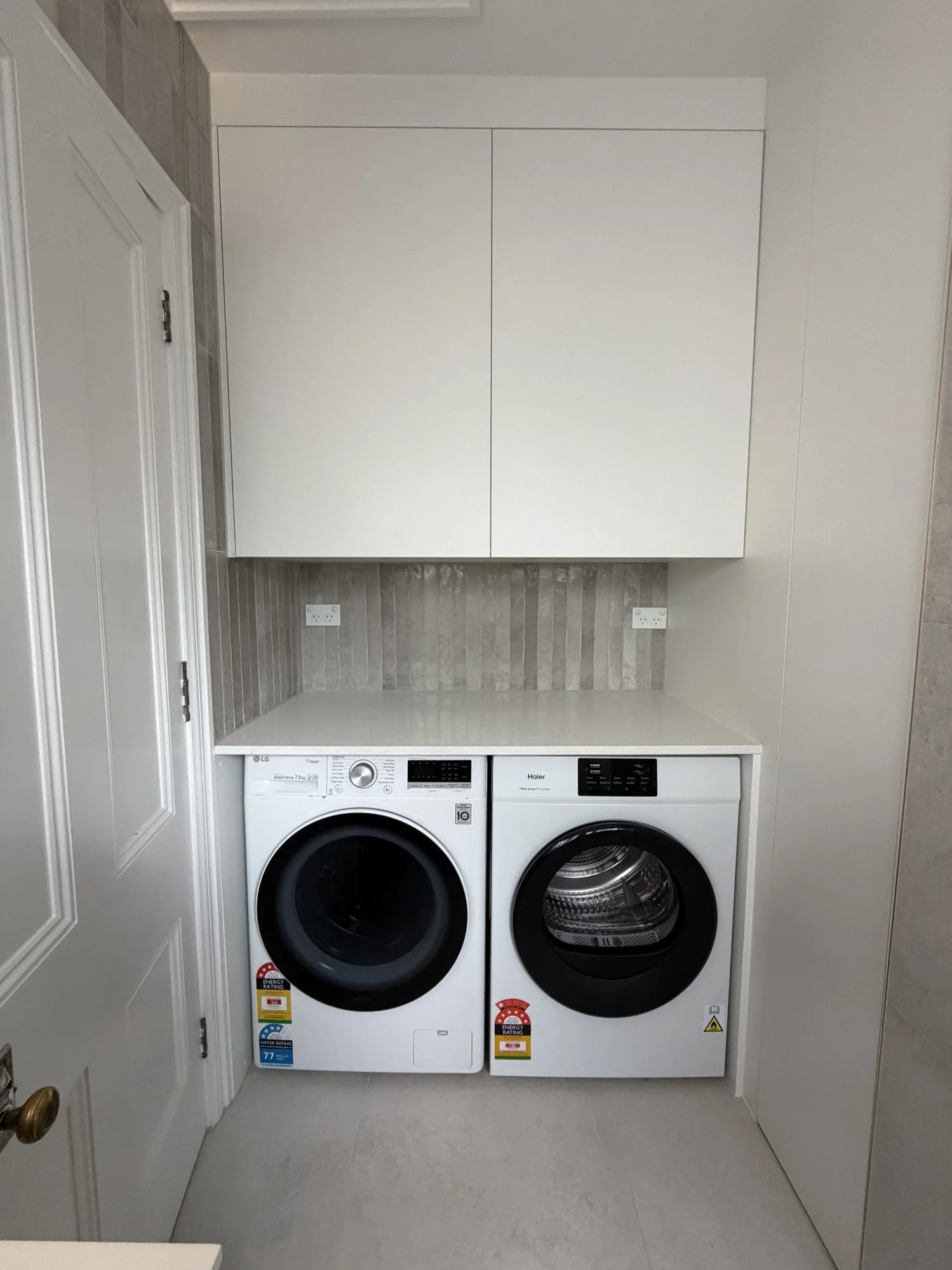 Modern laundry cabinetry Auckland