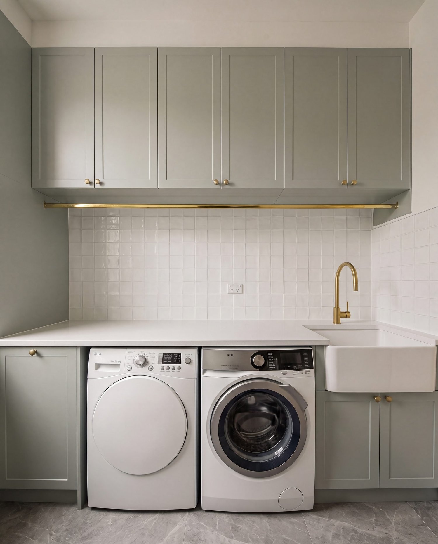 The Beresford Laundry — laundrie renovation in Bayswater, Auckland by Key Interiors