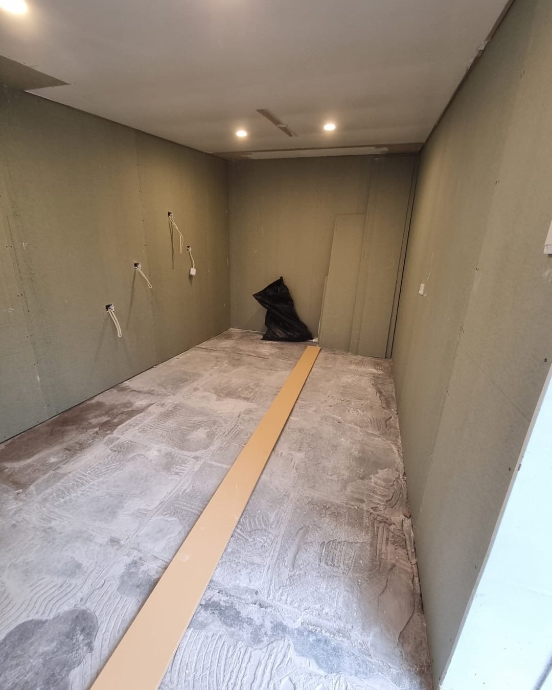 St Marys Bay laundry stripped back to bare floor during renovation