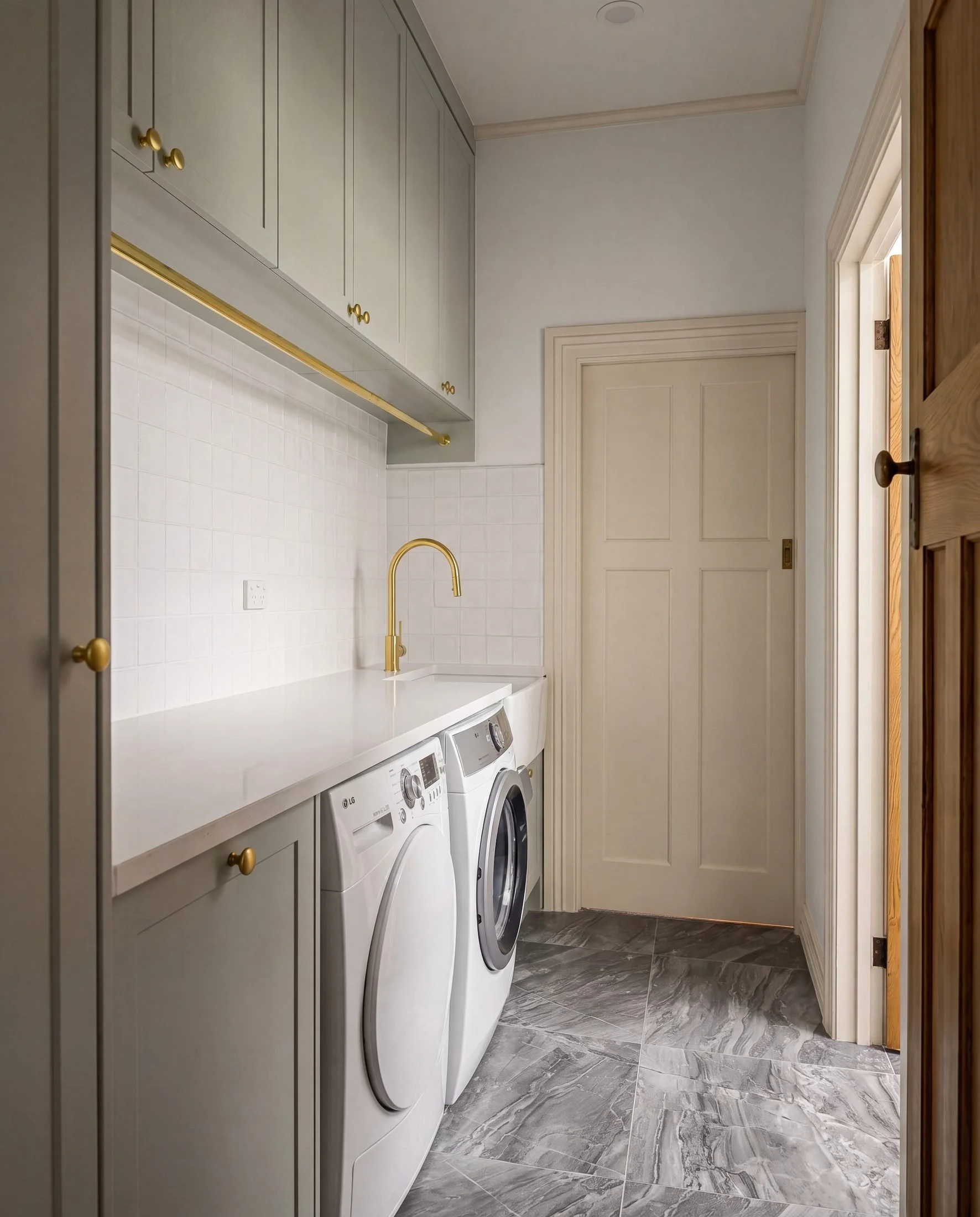 Finished character home laundry renovation, Beresford Street, Bayswater, Auckland