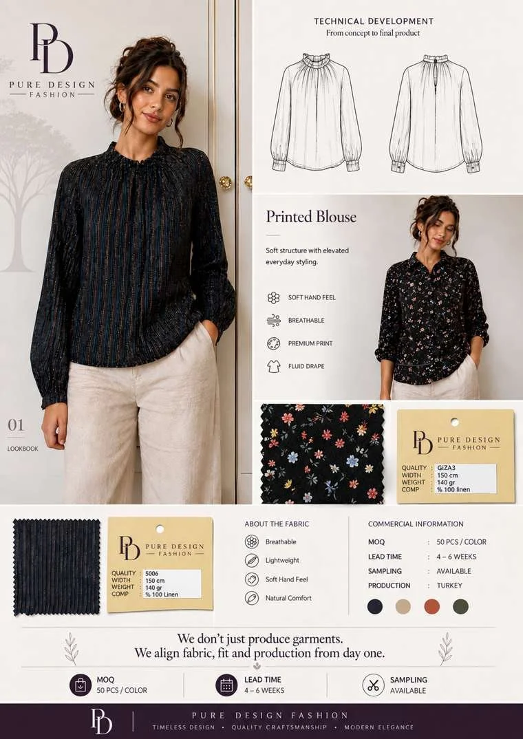 Blouse development and fabric presentation