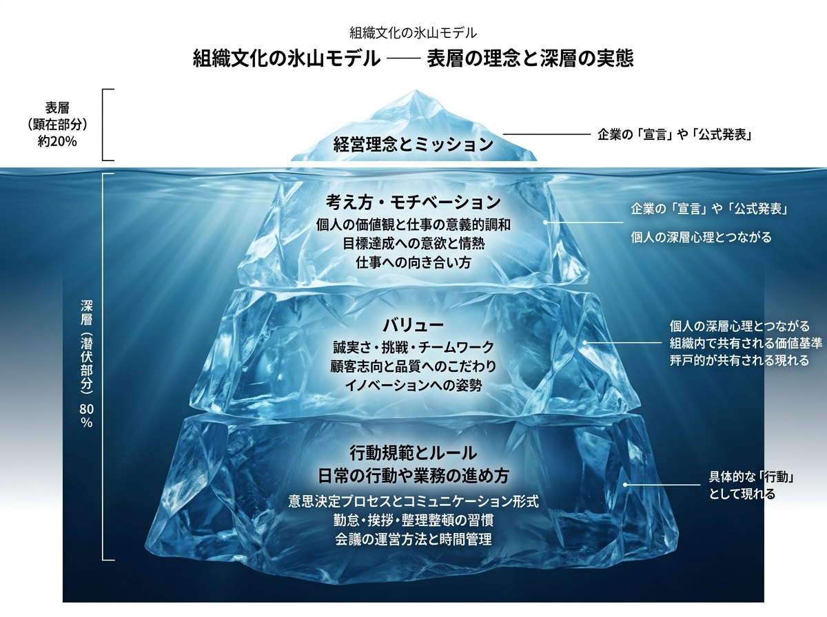 組織課題の氷山モデル