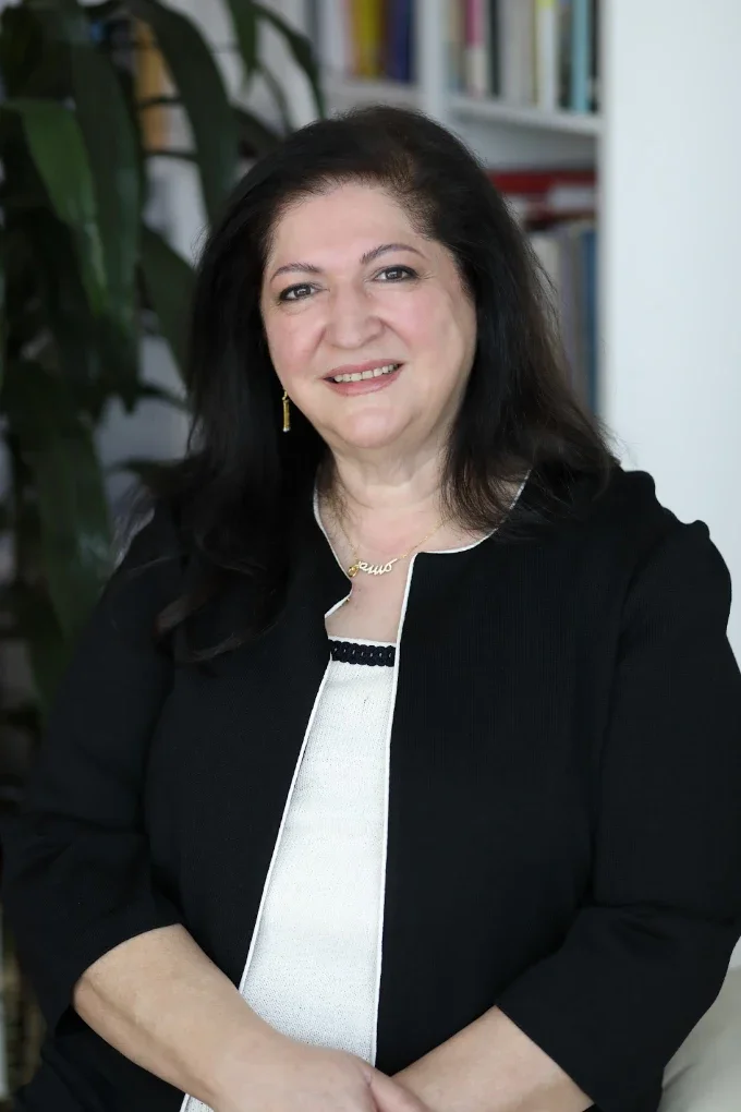 Dr. Mitra Rashidian in her office