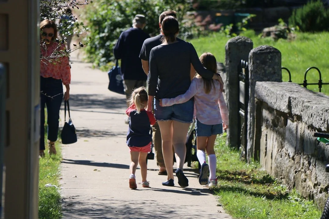 Family enjoying a healthy lifestyle together outdoors in Sonoma County