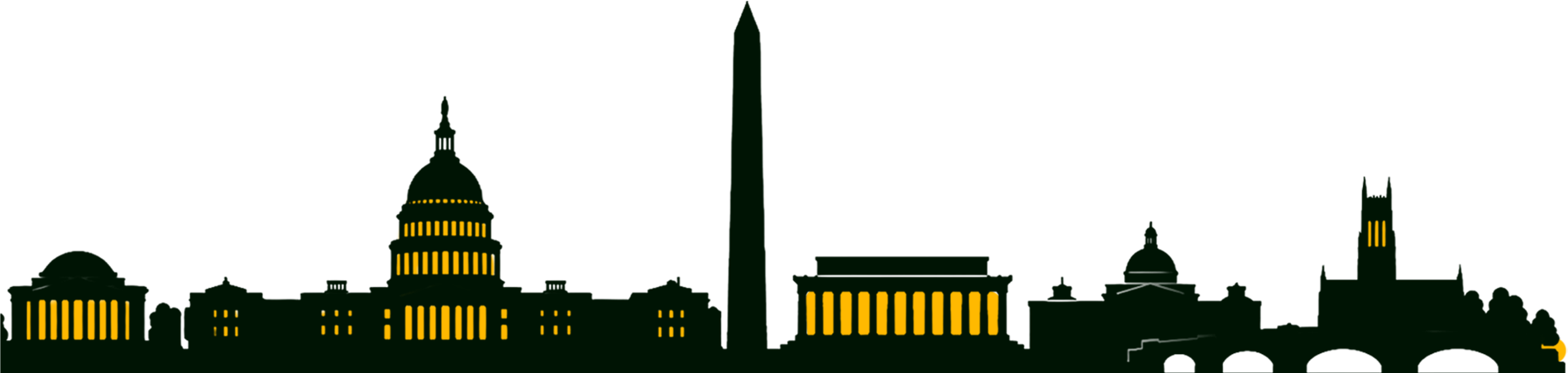 Washington DC Skyline Silhouette