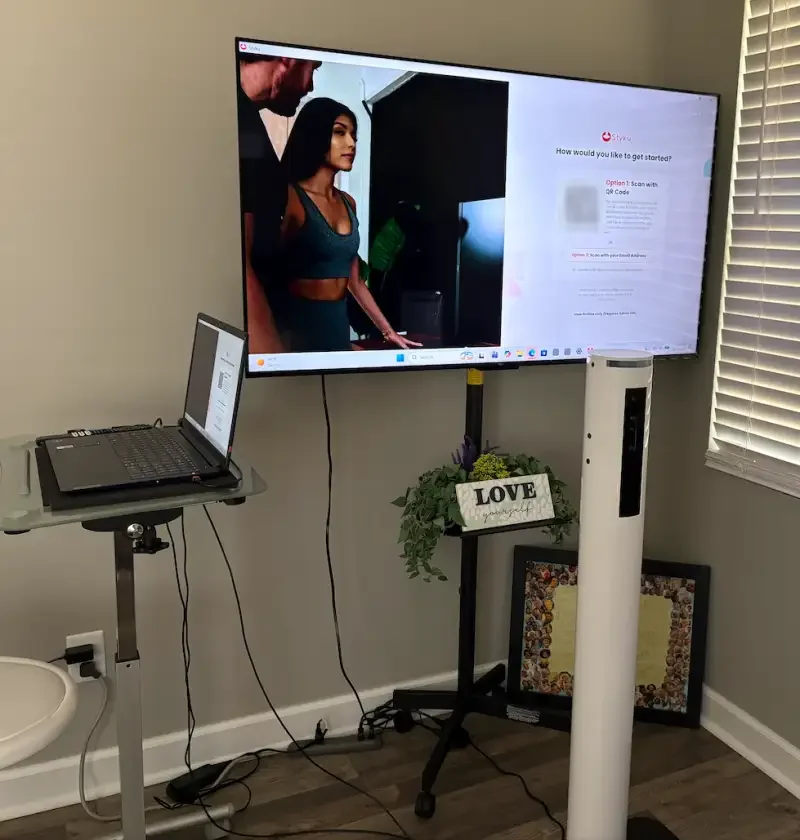 The 3D body scanning area at Lifestyle Health Solutions in Hendersonville