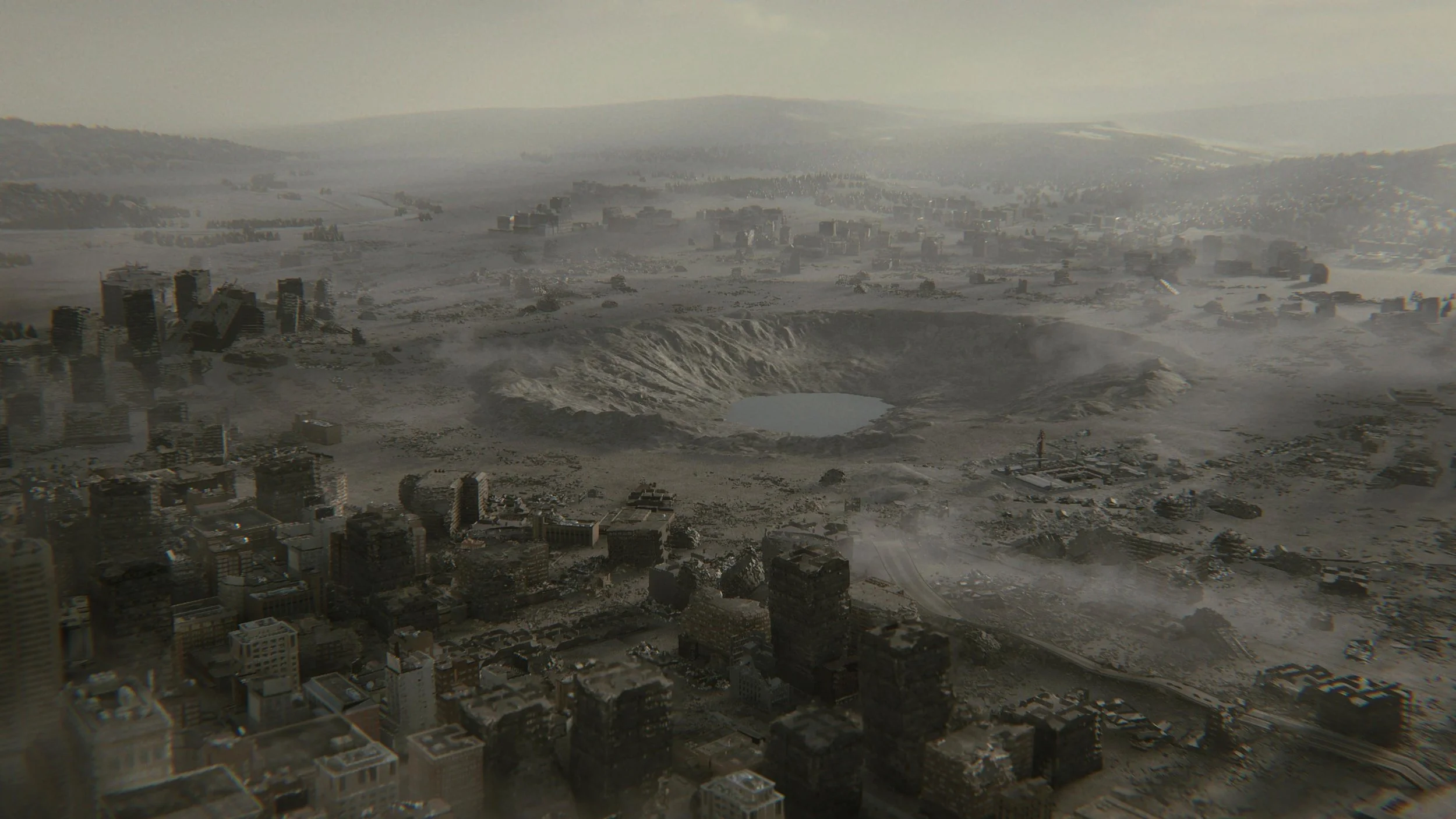 The ruins of Raccoon City