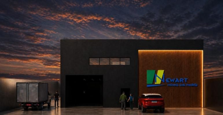 Fachada comercial Newart Móveis