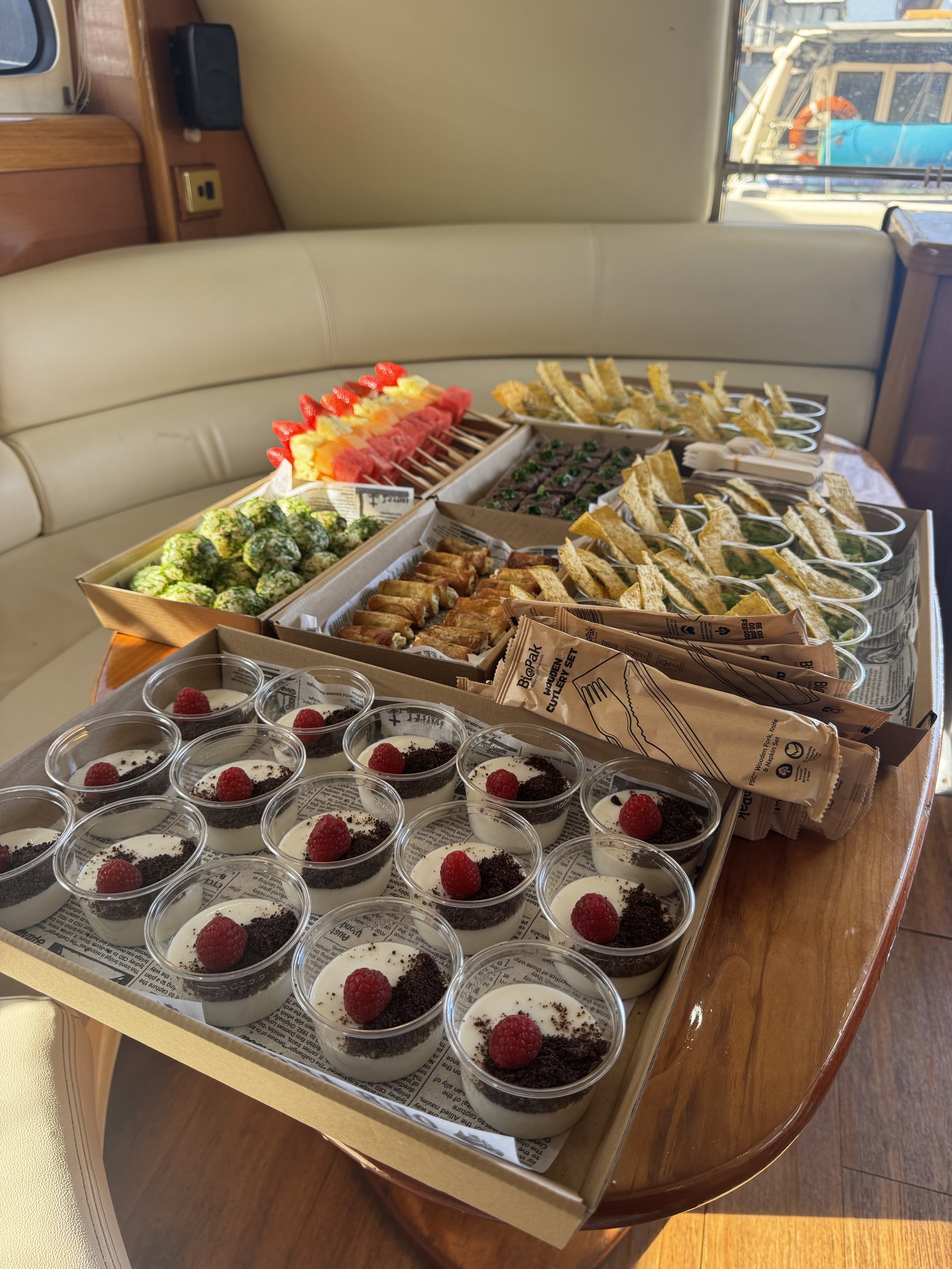 Catering on deck