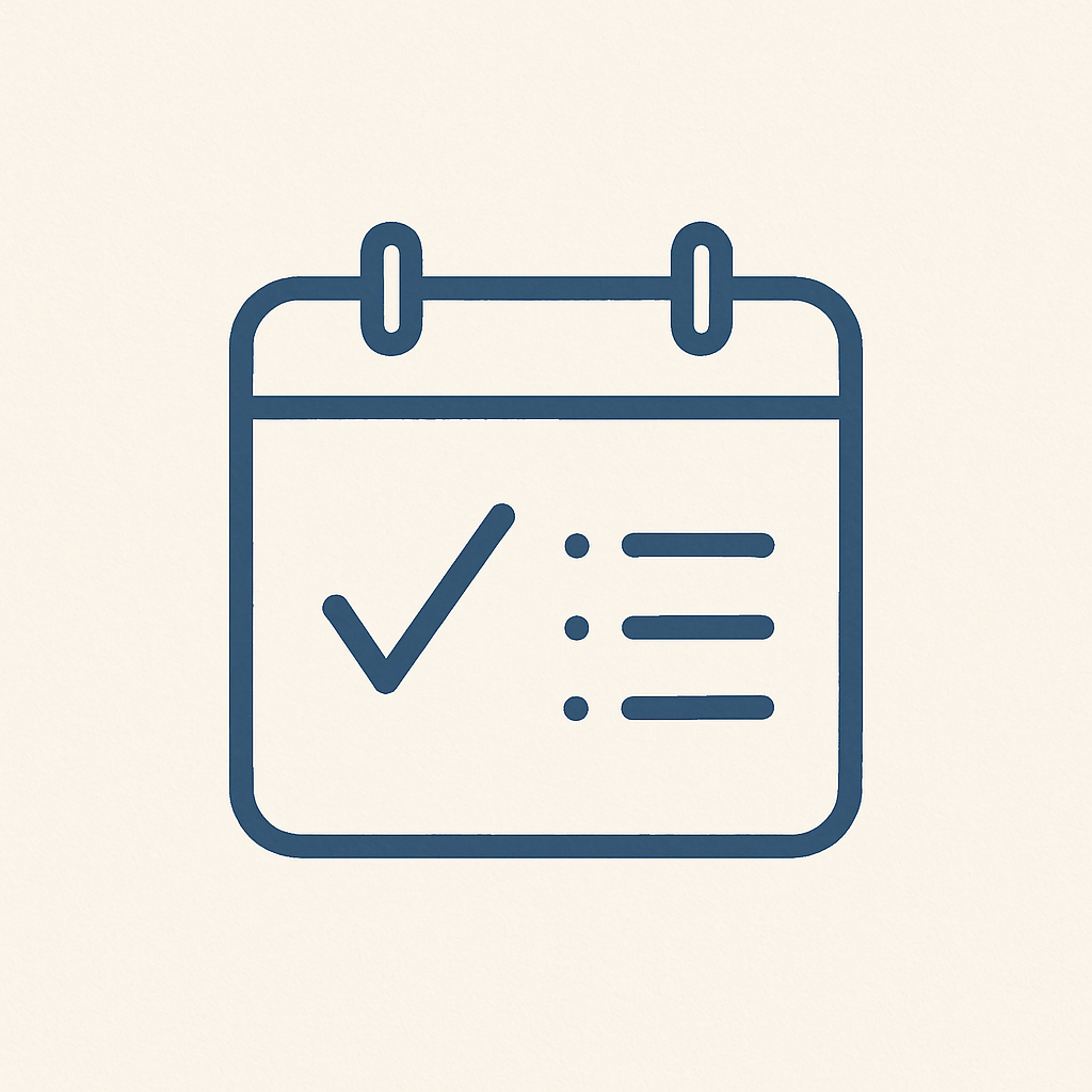 Planning calendar icon