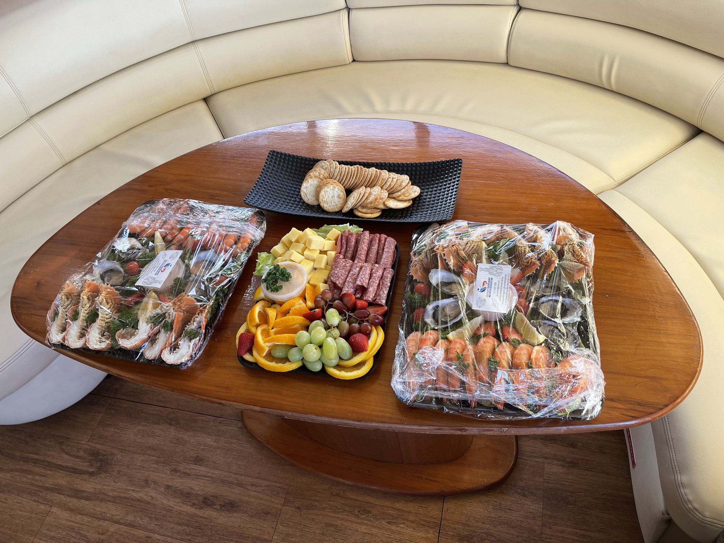 Grazing platter onboard