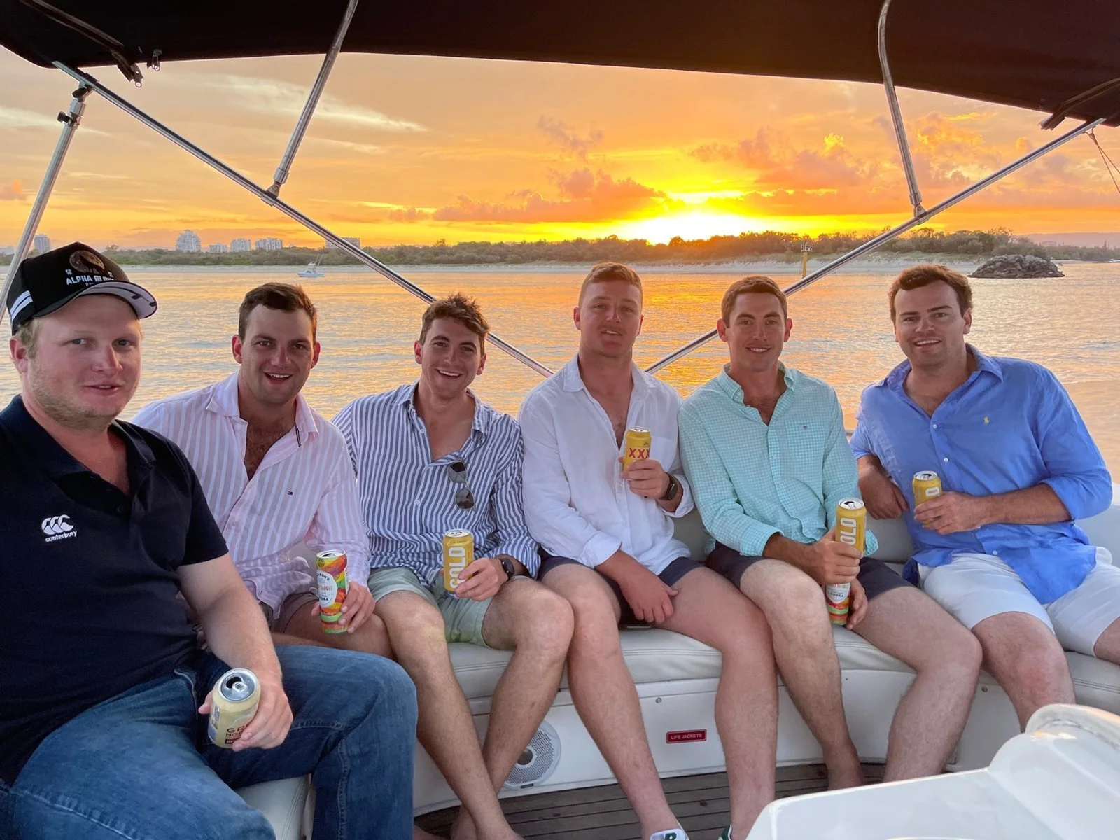 Bucks party sunset cruise Gold Coast