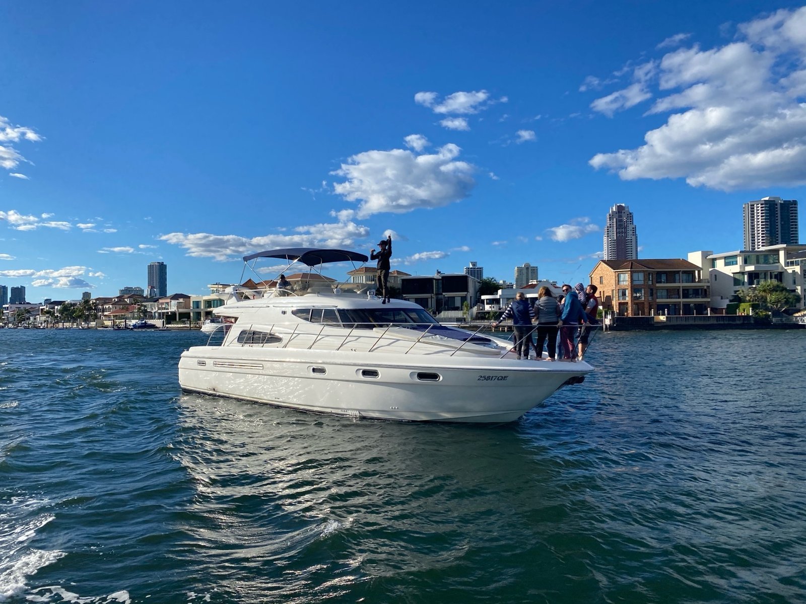 Inspiration Cruises yacht cruising through Gold Coast canals