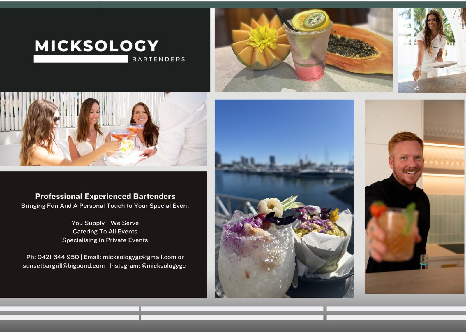 Cocktail mixologist on board