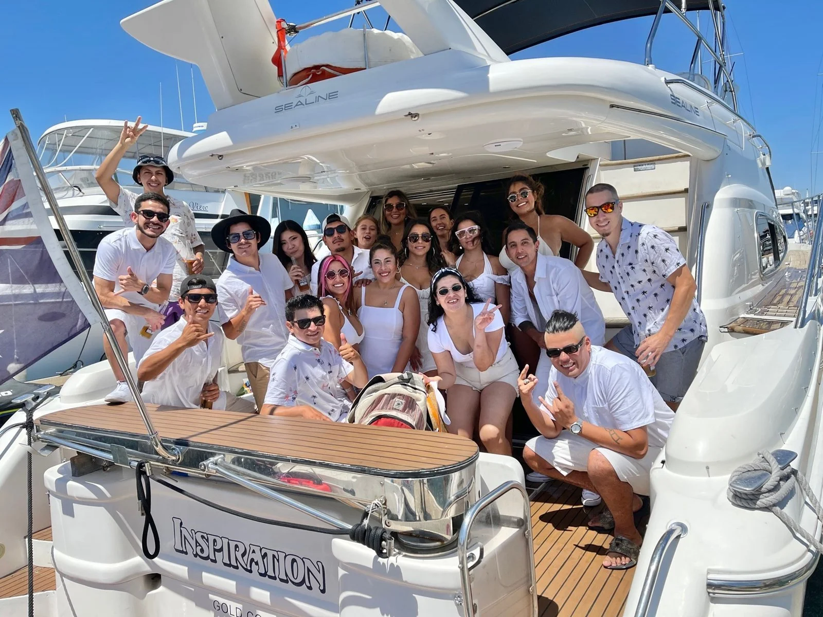 Corporate group cruise on Inspiration yacht
