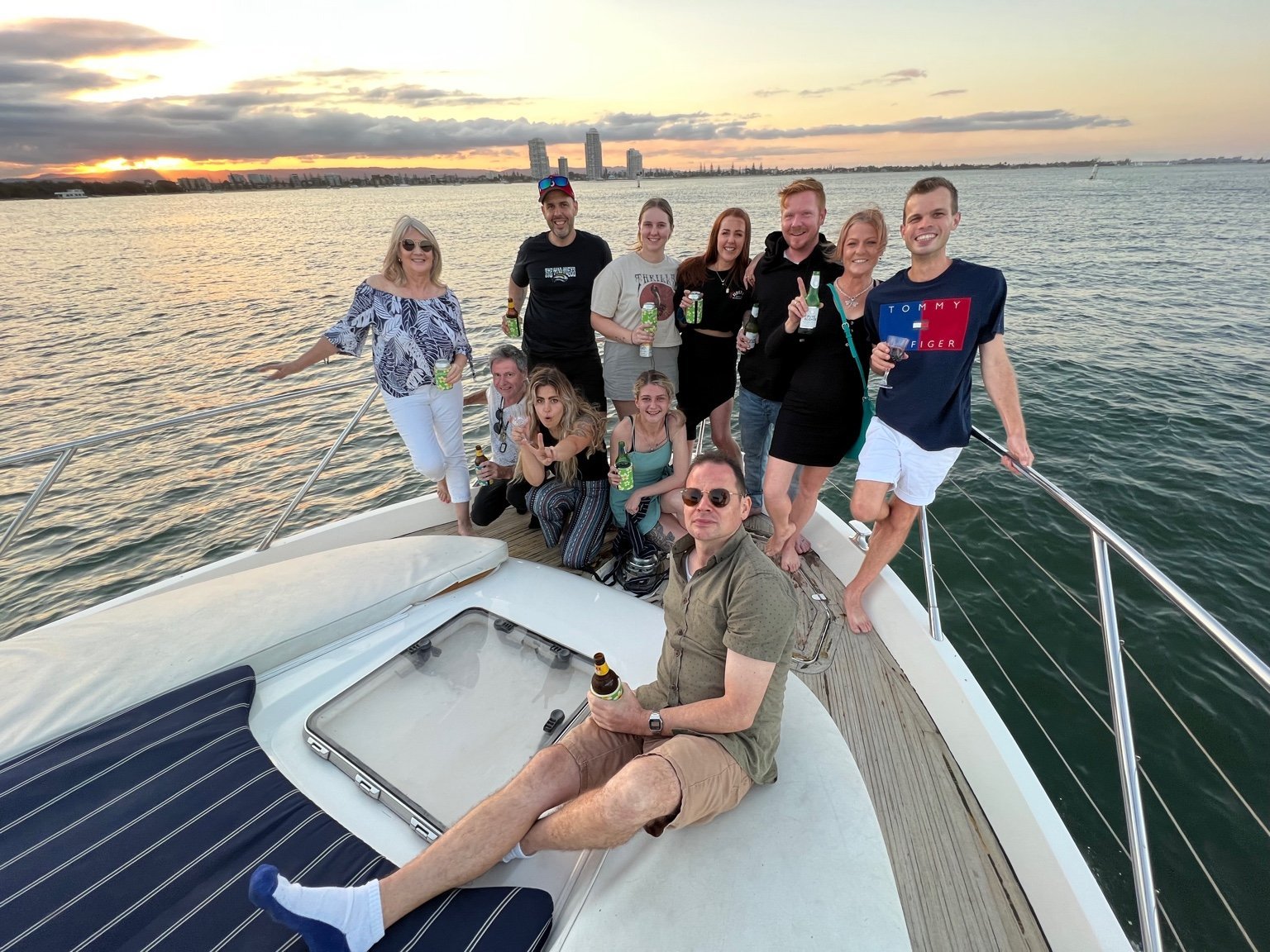 Gold Coast Sunset Cruise – Group on Yacht
