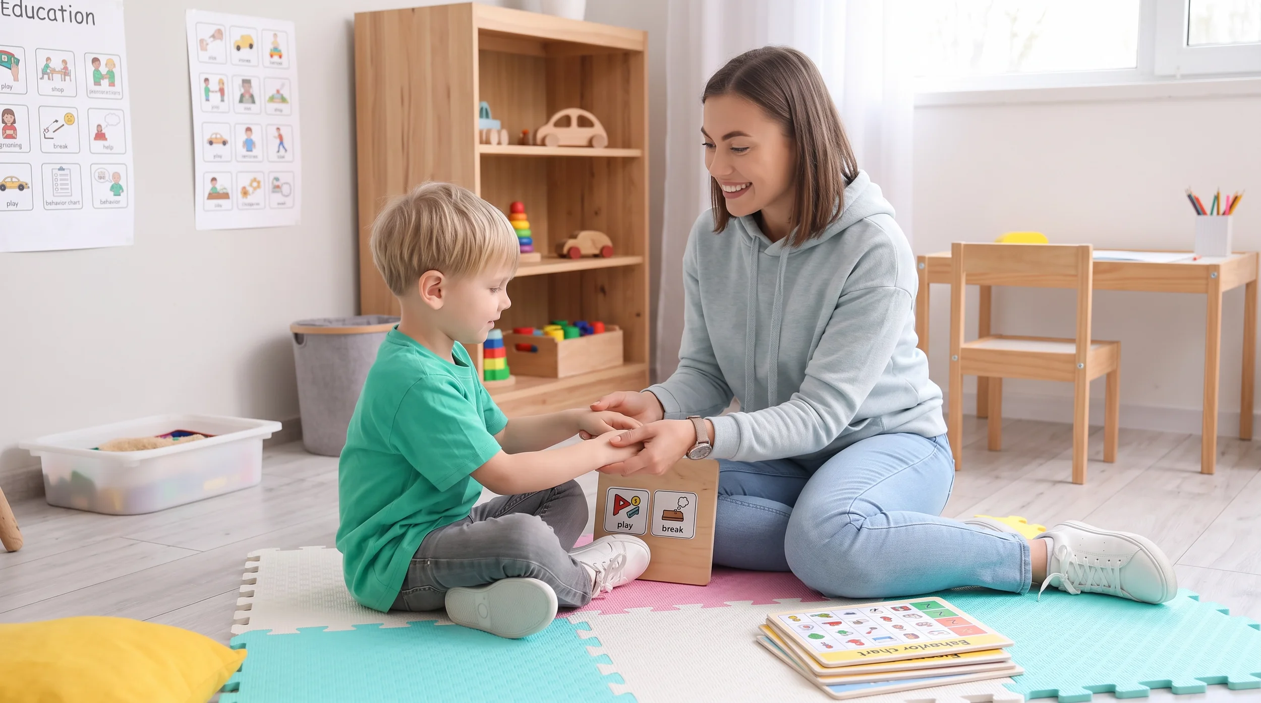 Pediatric therapy provided in a home environment