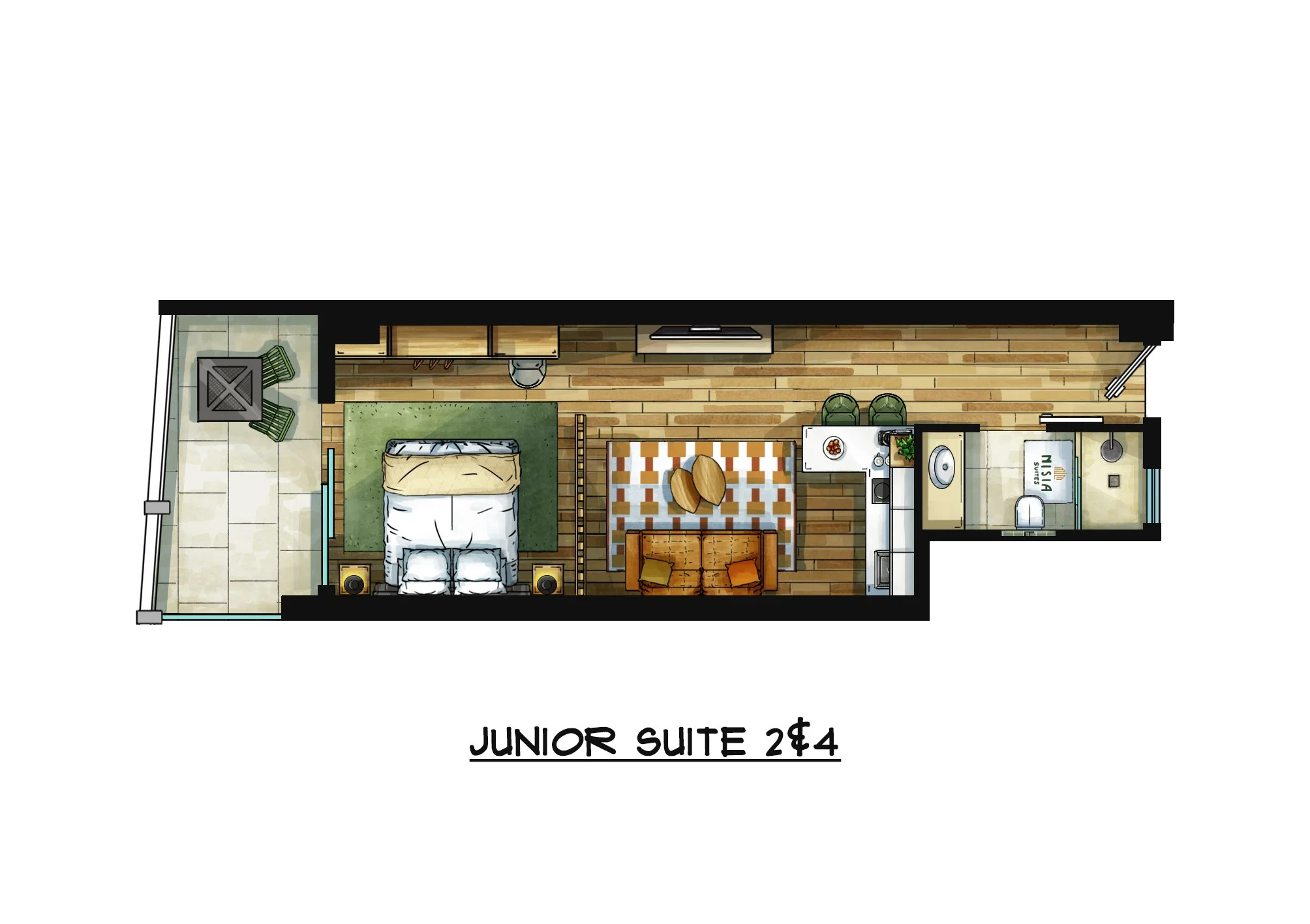 Floor plan of Nisia Junior Suite 2