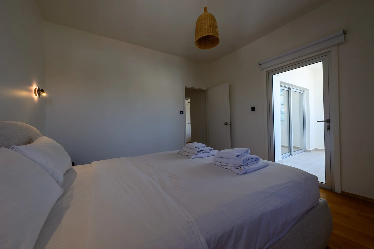 Calian Court — Bedroom three, door to the balcony