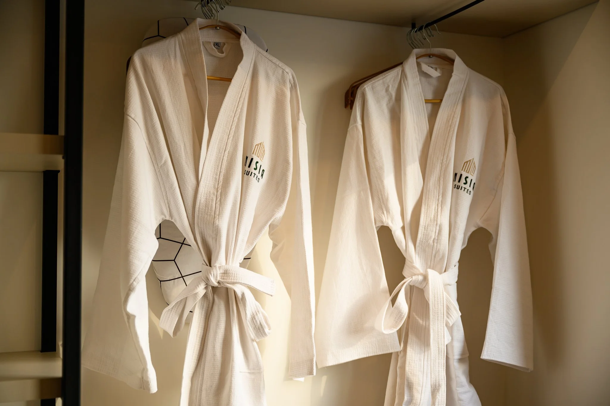 Nisia Signature Suite amenity — Nisia bathrobes