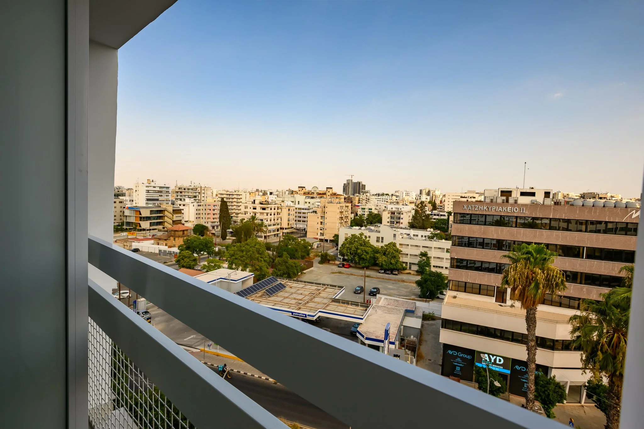 Nisia Suites — Balcony view over the Nicosia rooftops