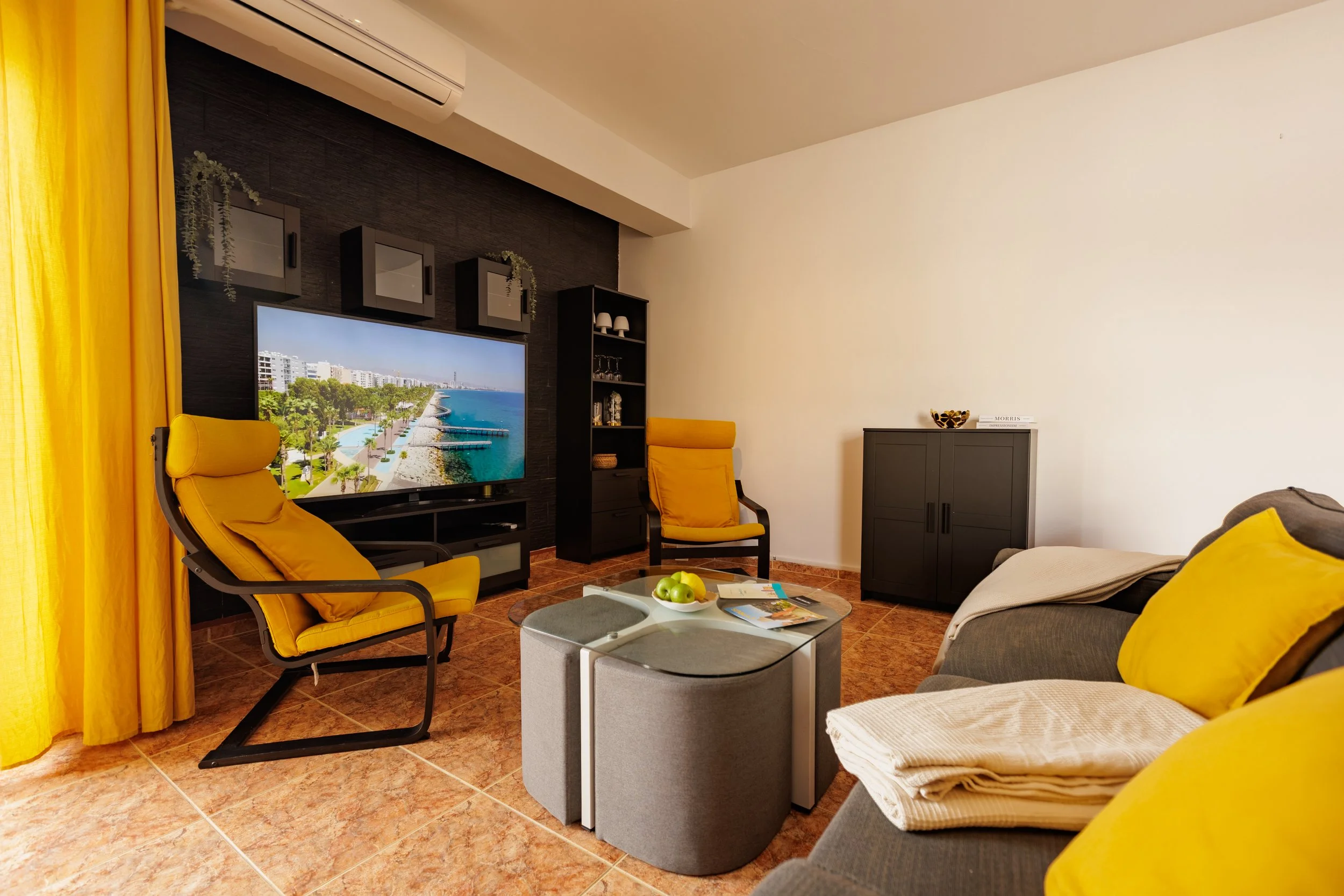 The Filokiprou Apartment - Living Room