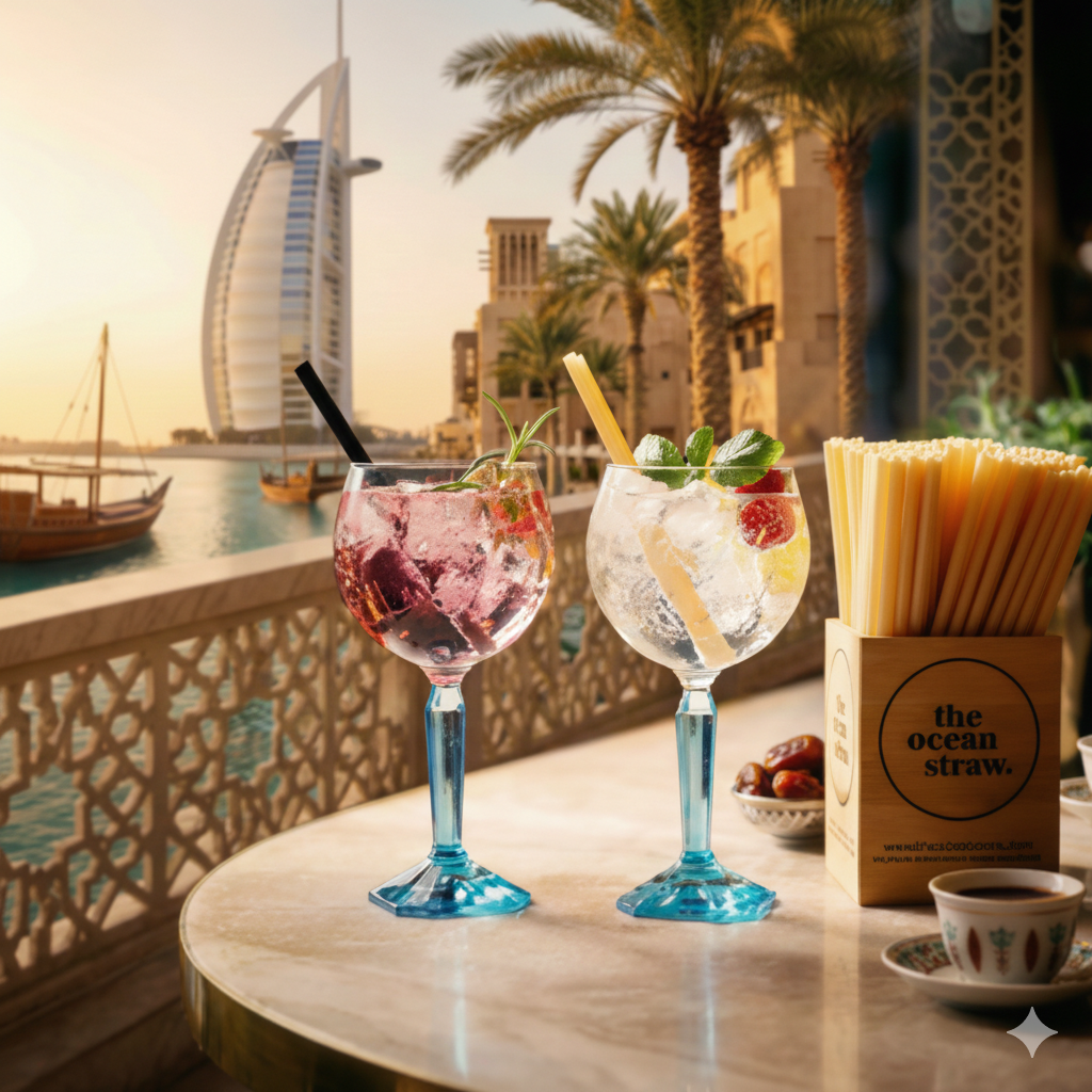 The Ocean Straw served at a UAE waterfront venue