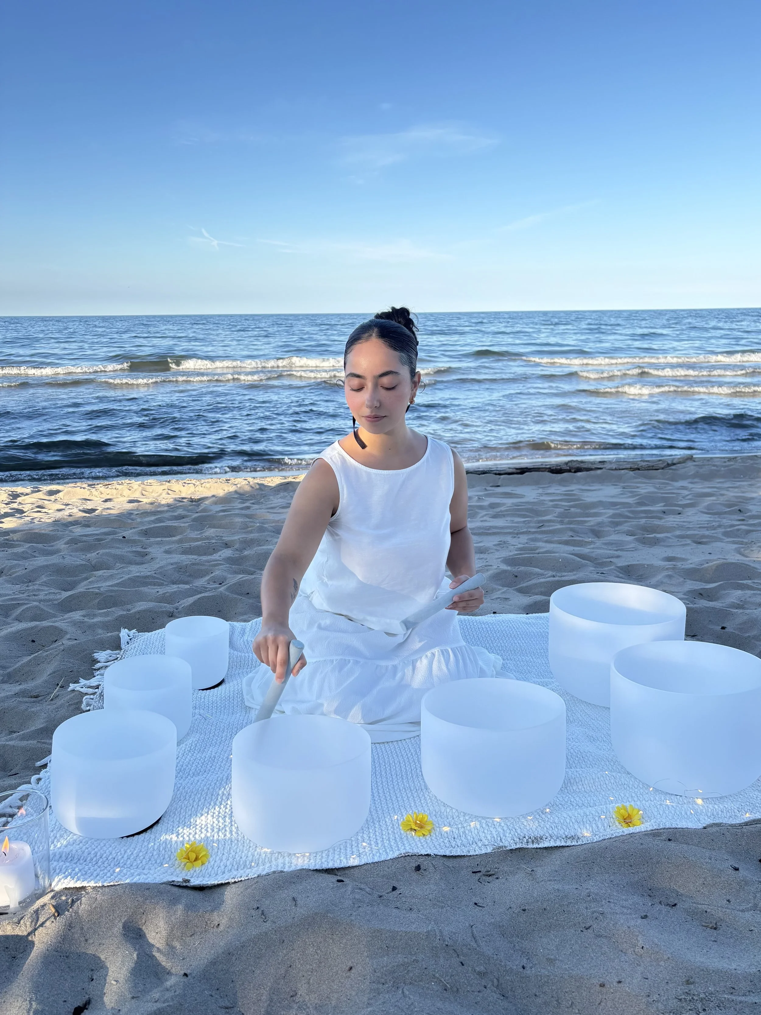 Sarah — sound healer and women's circle guide at The Lotus Loft